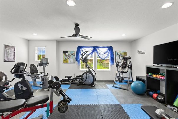 Fitness Equipment, Interior, Recessed Lighting