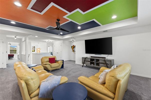 Interior, Living room, Recessed Lighting