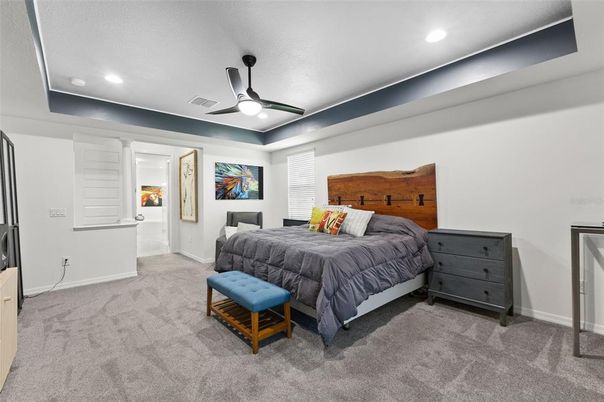 Bedroom, Interior, Recessed Lighting