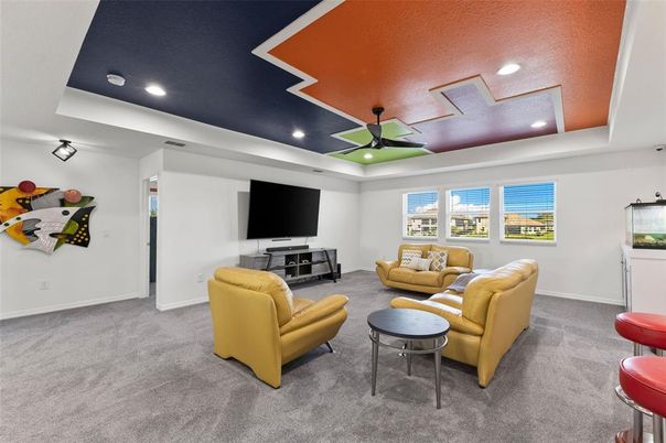 Interior, Living room, Recessed Lighting