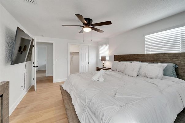 Bedroom, Interior, Wood Texture Flooring