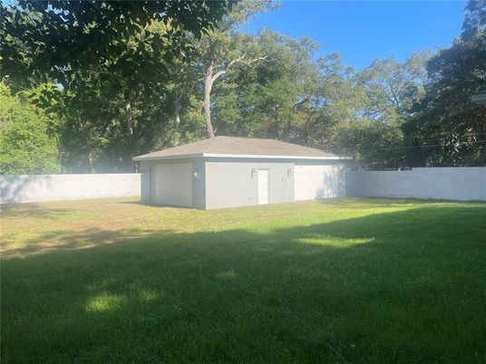 Backyard, Detached Garage, Exterior