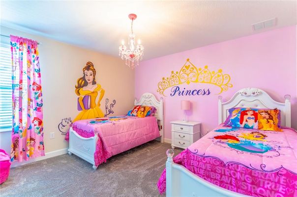 Bedroom, Chandelier, Interior