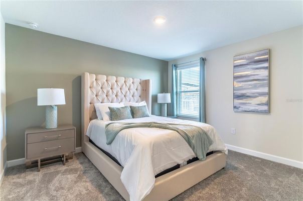 Bedroom, Interior, Recessed Lighting