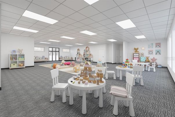 Dining room, Interior, Recessed Lighting