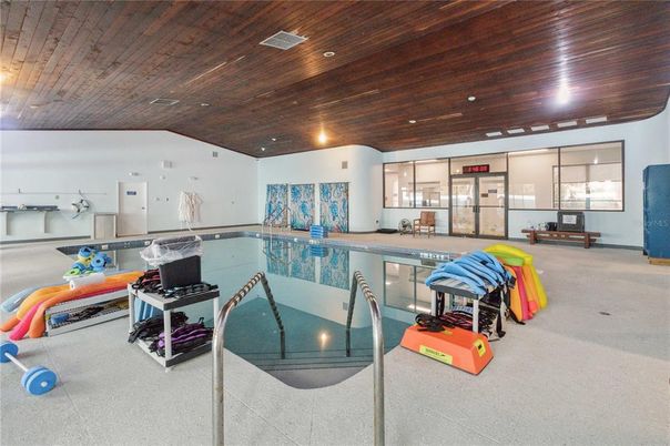 Interior, Pool, Recessed Lighting, Wooden Ceilings