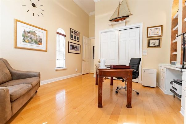 Home Office, Interior, Wood Texture Flooring