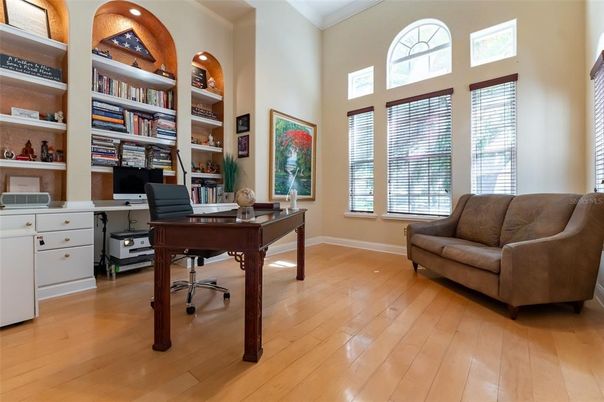 Home Office, Interior, Wood Texture Flooring