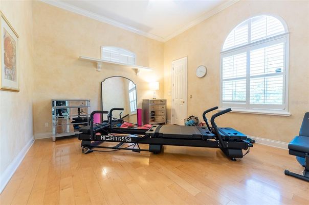 Fitness Equipment, Interior, Wood Texture Flooring