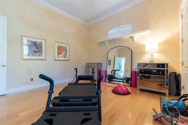 Fitness Equipment, Interior, Wood Texture Flooring