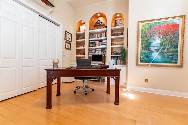 Home Office, Interior, Wood Texture Flooring