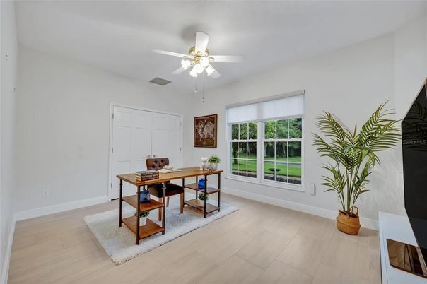 Home Office, Interior, Wood Texture Flooring