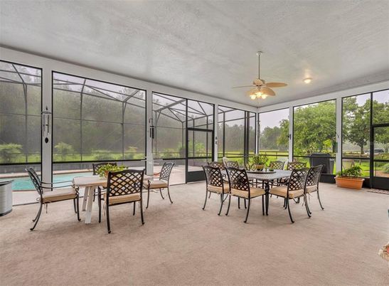 Dining room, Glass Ceilings, Interior, Pool, Sun Room