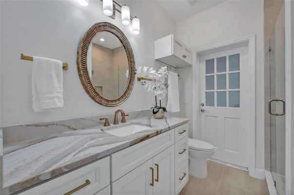 Bathroom, Glass Shower, Interior