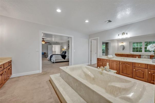 Bathroom, Bedroom, Dual Sink Vanities, Interior, Recessed Lighting