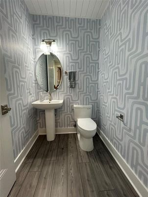 Bathroom, Interior, Wood Texture Flooring