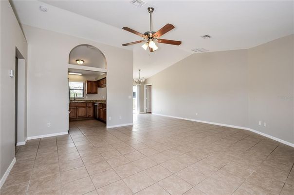 Chandelier, Empty room, Interior