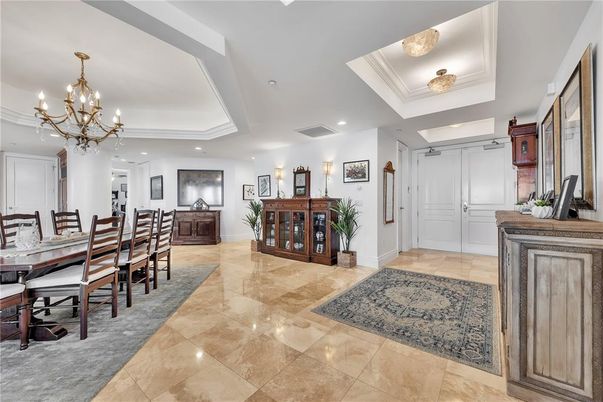 Chandelier, Dining room, Interior, Recessed Lighting