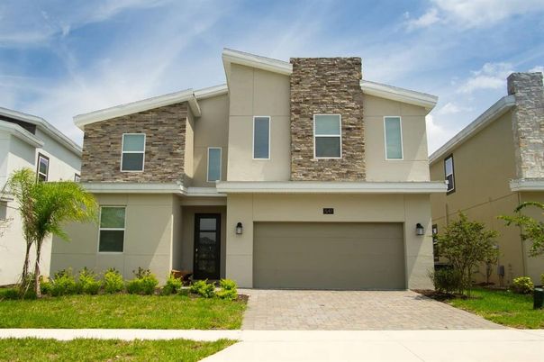 Attached, Exterior, Facade, Modern