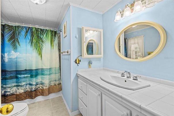 Bathroom, Interior, Tile Countertops