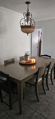 Chandelier, Dining room, Interior