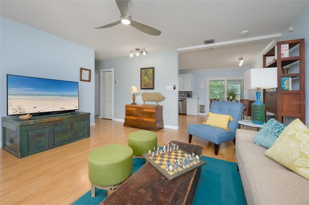 Interior, Kitchen, Living room, Wood Texture Flooring
