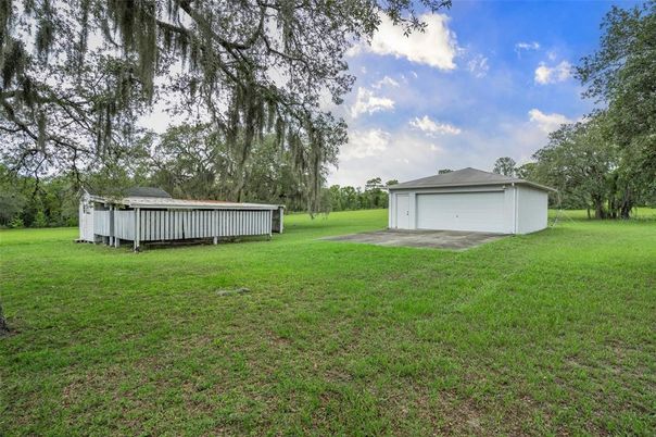 Backyard, Detached Garage, Exterior