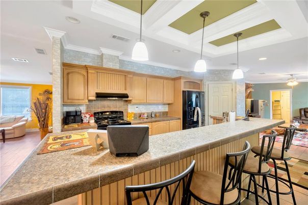 Interior, Kitchen, Living room, Pendant Lights, Recessed Lighting