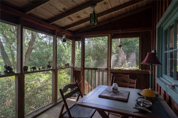 Interior, Sun Room, Wooden Beams, Wooden Ceilings, Wood Texture Flooring