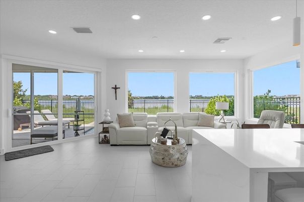 Interior, Living room, Recessed Lighting