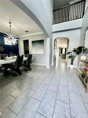 Dining room, Interior, Pendant Lights
