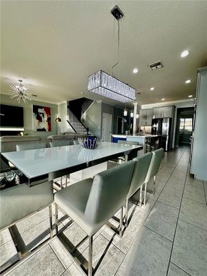 Dining room, Interior, Kitchen, Pendant Lights, Recessed Lighting
