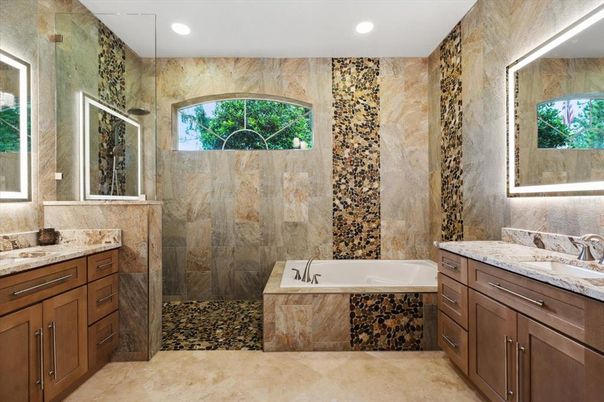 Bathroom, Interior, Recessed Lighting
