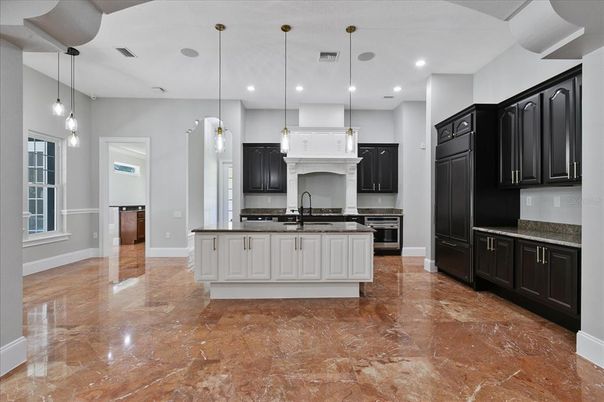 Interior, Kitchen, Pendant Lights, Recessed Lighting, Stainless Steel Appliances