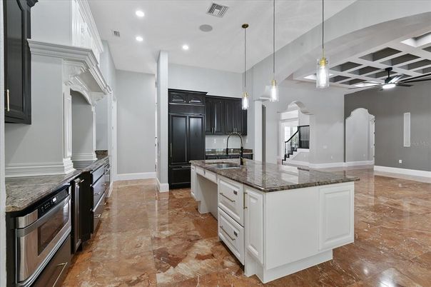 Interior, Kitchen, Pendant Lights, Recessed Lighting