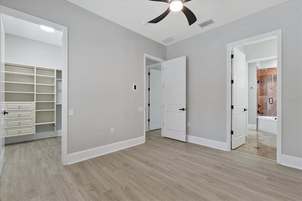 Empty room, Interior, Walk-in Closets, Wood Texture Flooring
