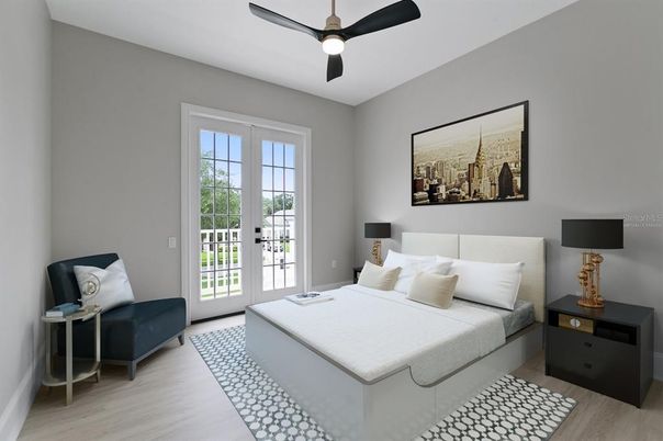 Bedroom, Interior, Wood Texture Flooring