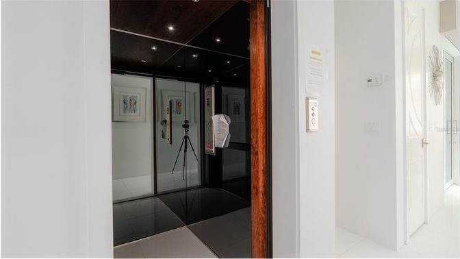 Elevator, Interior, Recessed Lighting