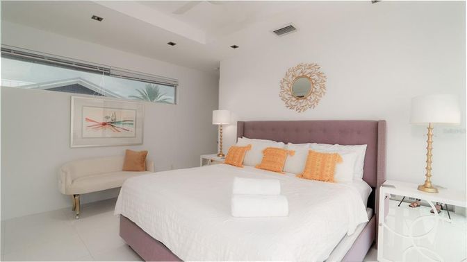 Bedroom, Interior, Recessed Lighting