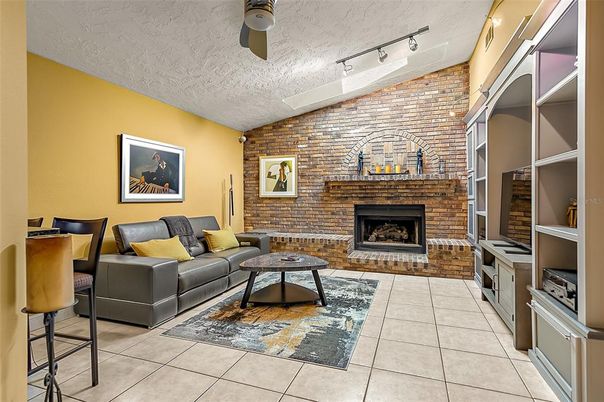 Fireplace, Interior, Living room, Stone Walls