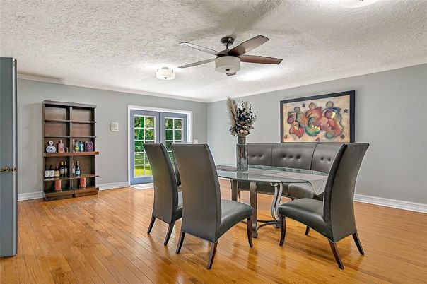 Dining room, Interior, Wood Texture Flooring