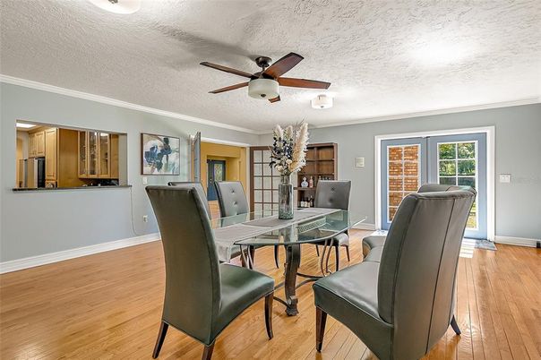 Dining room, Interior, Wood Texture Flooring