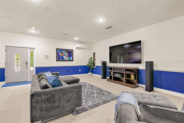 Interior, Living room, Recessed Lighting