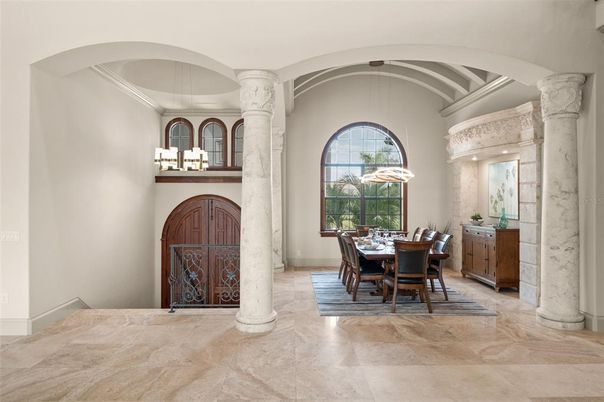 Chandelier, Dining room, Interior, Pendant Lights