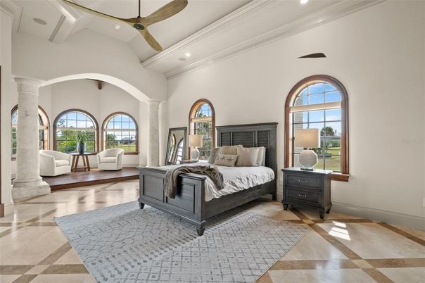 Bedroom, Interior, Recessed Lighting