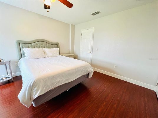 Bedroom, Interior, Wood Texture Flooring