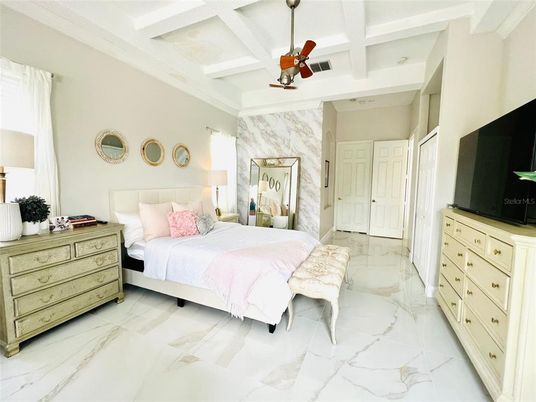 Bedroom, Interior, Marble