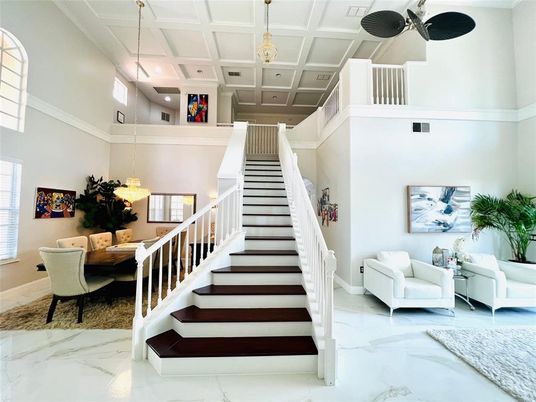 Chandelier, Interior, Marble, Pendant Lights, Recessed Lighting