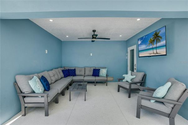 Interior, Living room, Recessed Lighting
