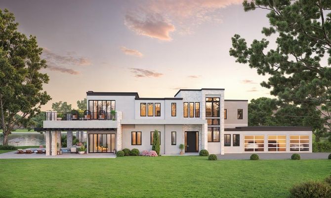 Backyard, Exterior, Facade, Modern